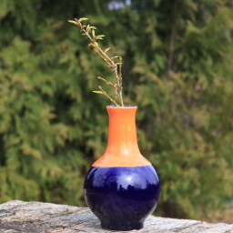 Váza - oranžovomodrá