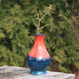 Váza - červenomodrá