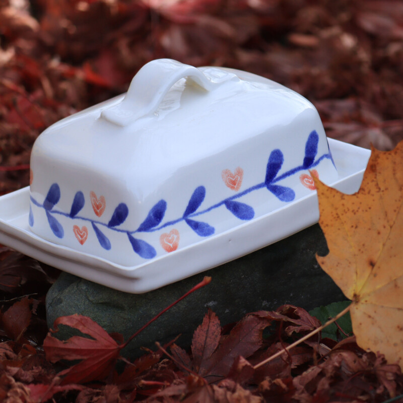 Máslenka - modré listy